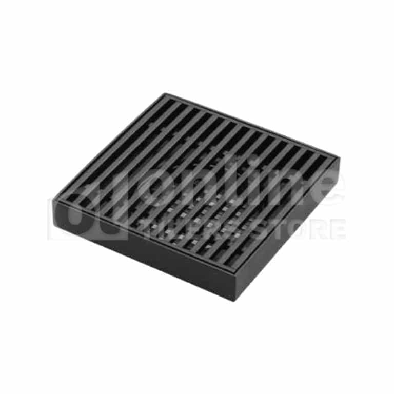 Stainless Steel Floor Waste Linear Matt Black 316 100Mm X 90Mm Online Tilers Store